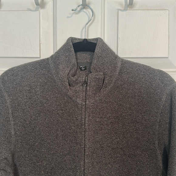 Men’s grey fleece jacket size medium - Picture 2 of 4
